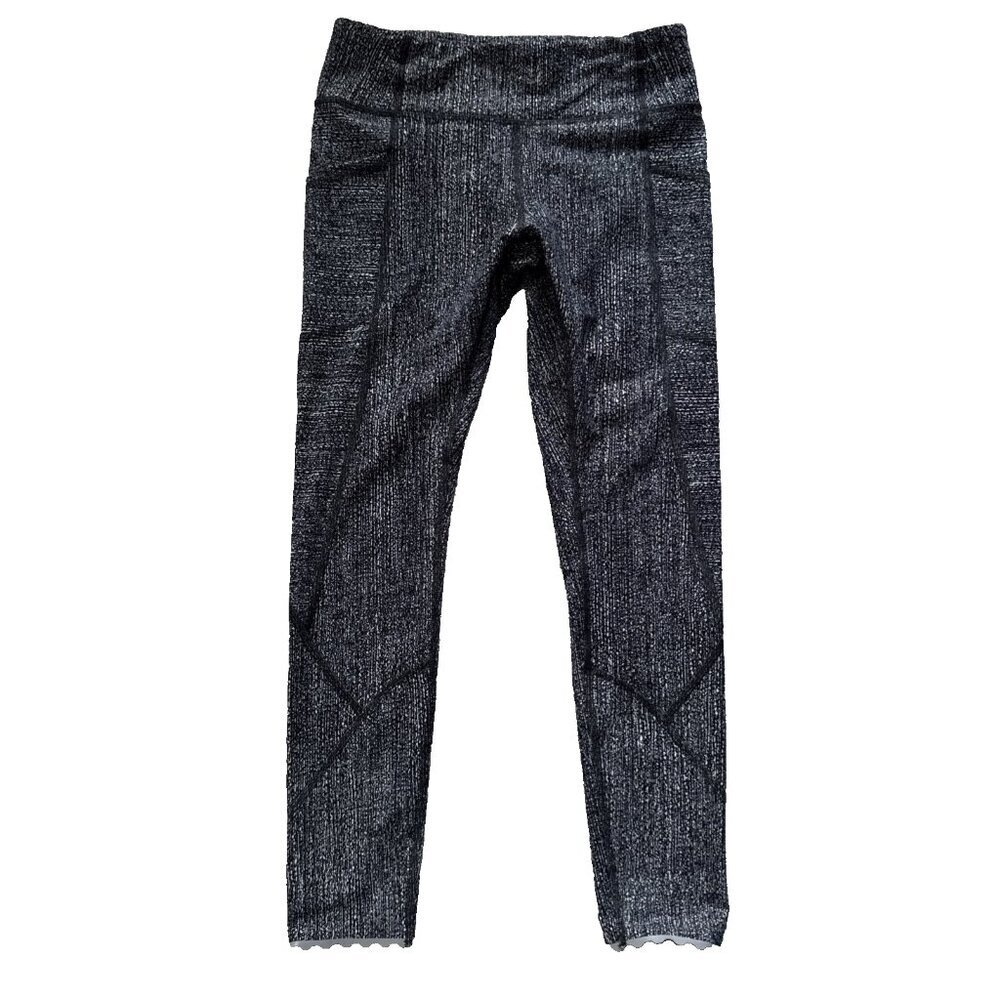 Lululemon Tight Stuff Tight II‎ 25” Reflective Scallop Alpine W5AN2S, Sz 6, 7/8